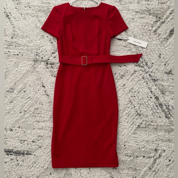 Red Calvin Klein dress - Picture 1 of 6